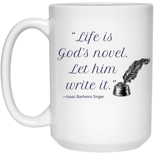 God's Novel 15 oz. White Mug