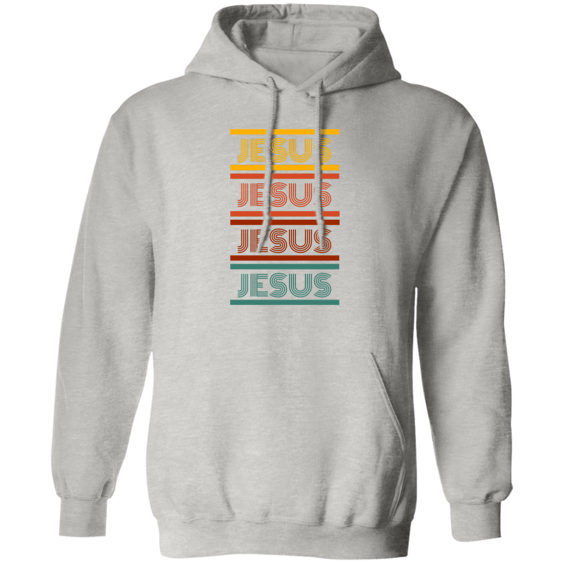 Jesus Retro Design Pullover Hoodie