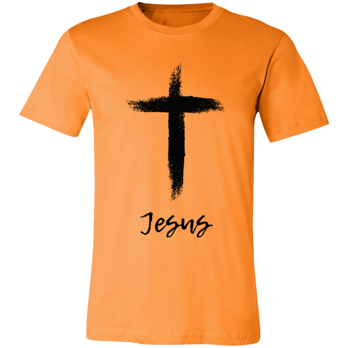 Jesus with Cross Jersey Short-Sleeve T-Shirt