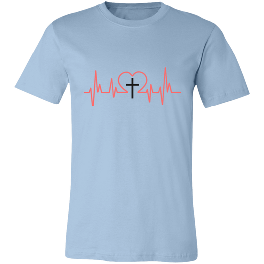 Crossed Heart Jersey Short-Sleeve T-Shirt