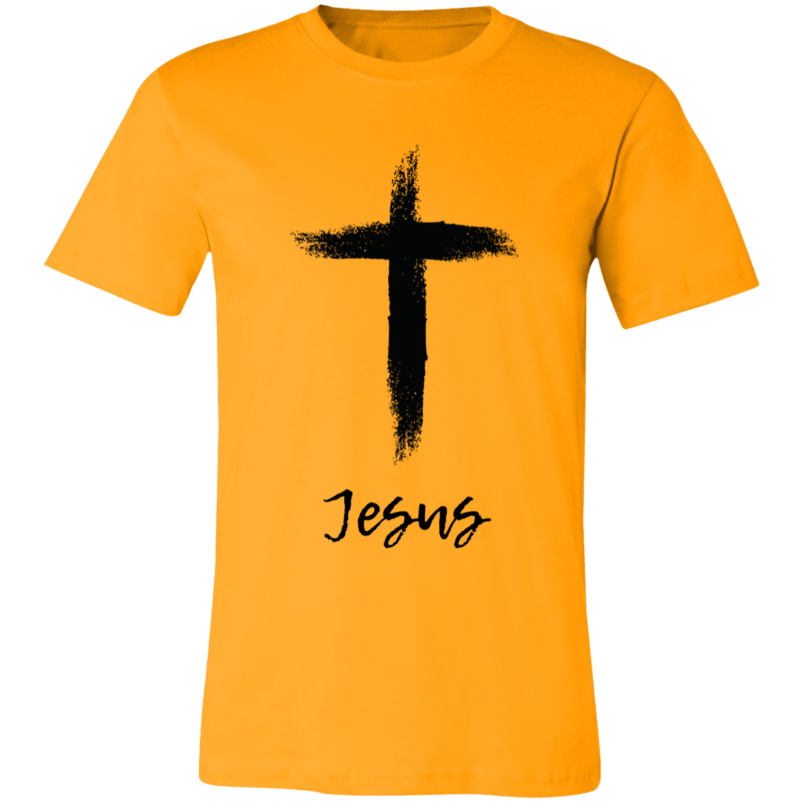Jesus with Cross Jersey Short-Sleeve T-Shirt