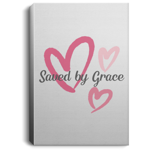 Saved by Grace Portrait Canvas .75in Frame